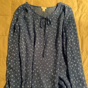 J Crew women’s long sleeve blouse